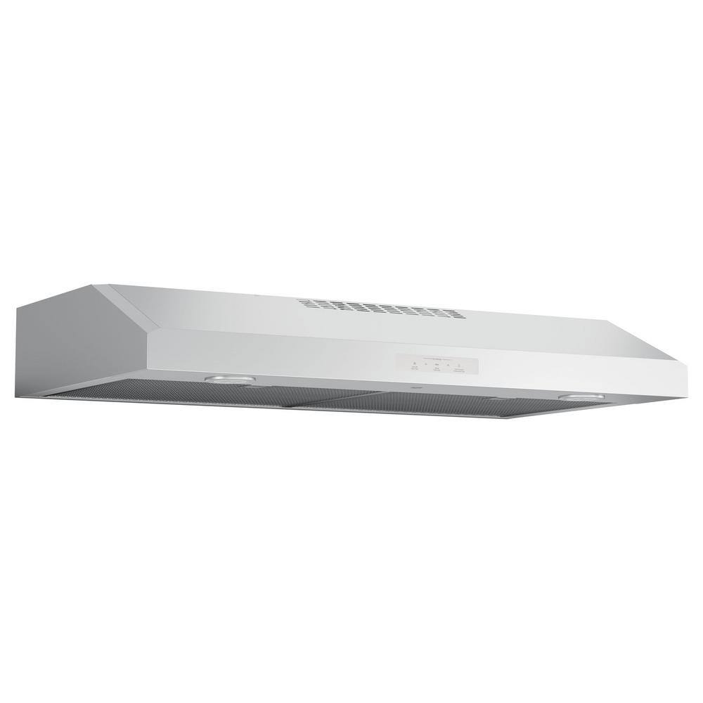 GE Profile Profile 36 in. Convertible Under the Cabinet Range Hood with LED Light in Stainless Steel, Silver