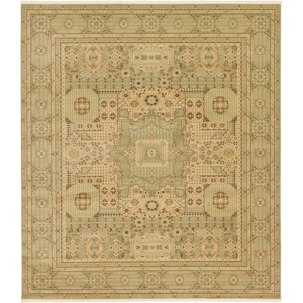 Palace Jackson Light Green 10' 0 x 11' 4 Square Rug