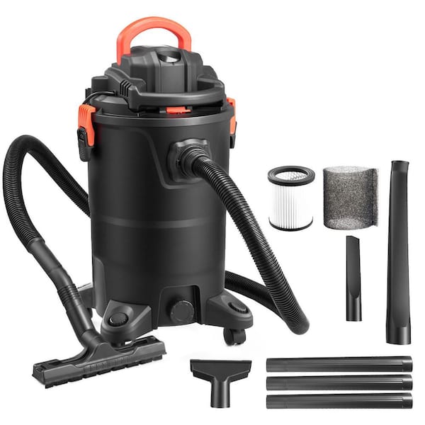 Portable 3-in-1 Wet Dry Vacuum Cleaner 11 Gal. 4.5 Peak HP with Blower Dual Filter 1350W Power for Garage Home Workshop