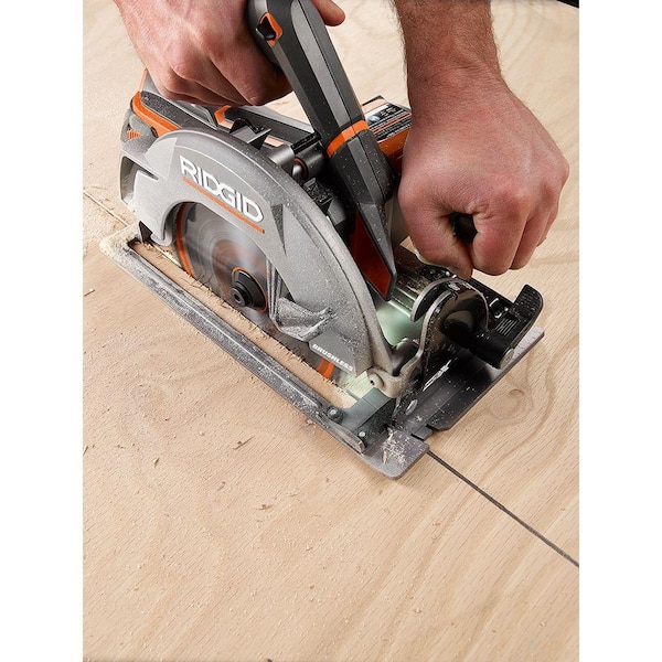 RIDGID - 18V Lithium-Ion Brushless Cordless Compact Hammer Drill/Driver and Circular Saw Combo Kit