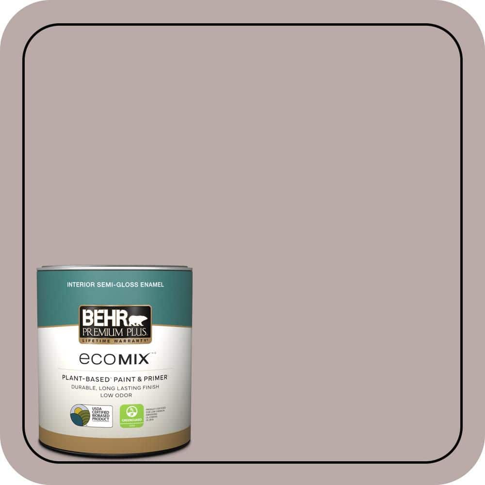 1 qt. #730B-4 Winter Cocoa Semi-Gloss Enamel EcoMix Plant-Based Interior Paint & Primer price history on PriceWatchPro