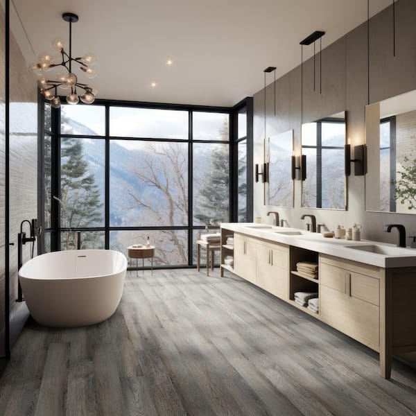 Rustic Fieldstone 6 MIL x 6 in. x 48 in. Waterproof Click Lock Vinyl Plank Flooring (21.96 sq. ft./case)
