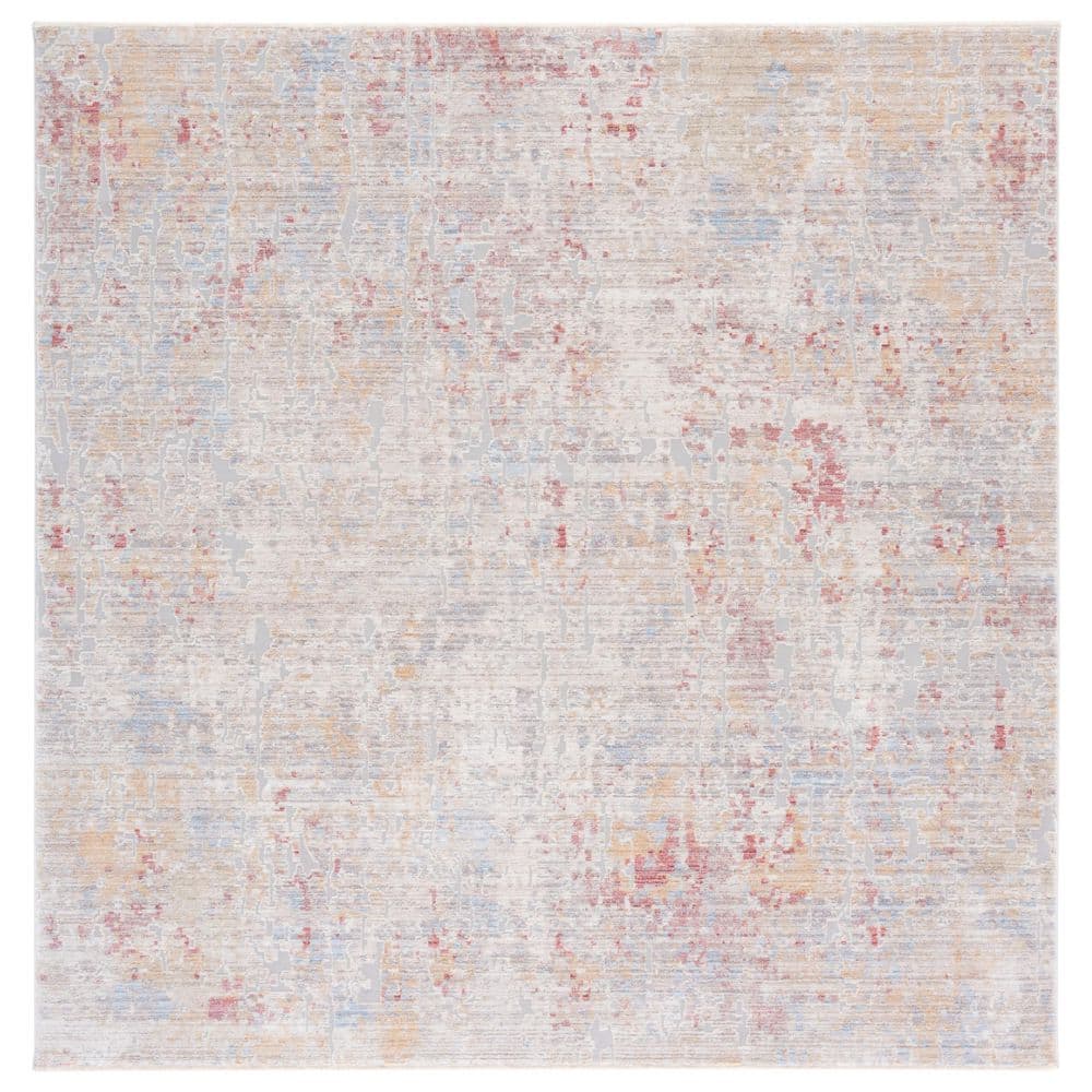 Valencia 7 ft. x 7 ft. Gray/Gold Distressed High-Low Square Area Rug price history on PriceWatchPro