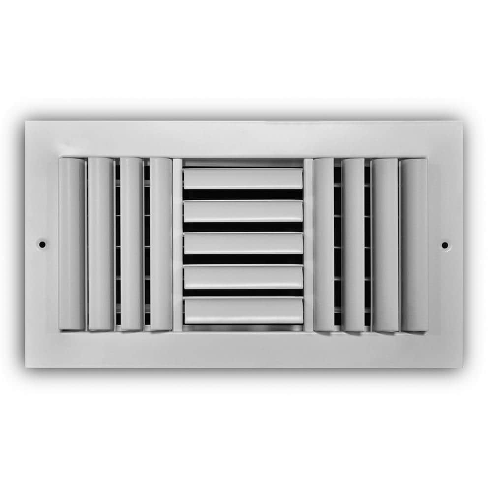 12 in. x 6 in. 3-Way Aluminum Adjustable Curved Blade Wall/Ceiling Register price history on PriceWatchPro