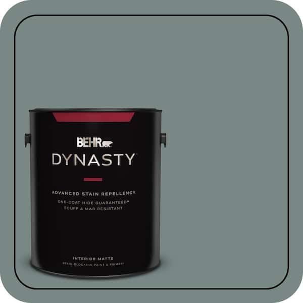 BEHR DYNASTY 1 gal. #PPU12-16 Juniper Ash One-Coat Hide Matte Interior Stain-Blocking Paint & Primer