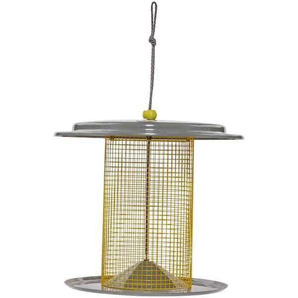 BIRDS choice Sunflower Seed Bird Feeder Color Pop Collection in Yellow and Gray