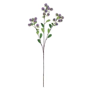 Set of 4 Purple Artificial Wild Berry Filler Flower Stem Spray 30in