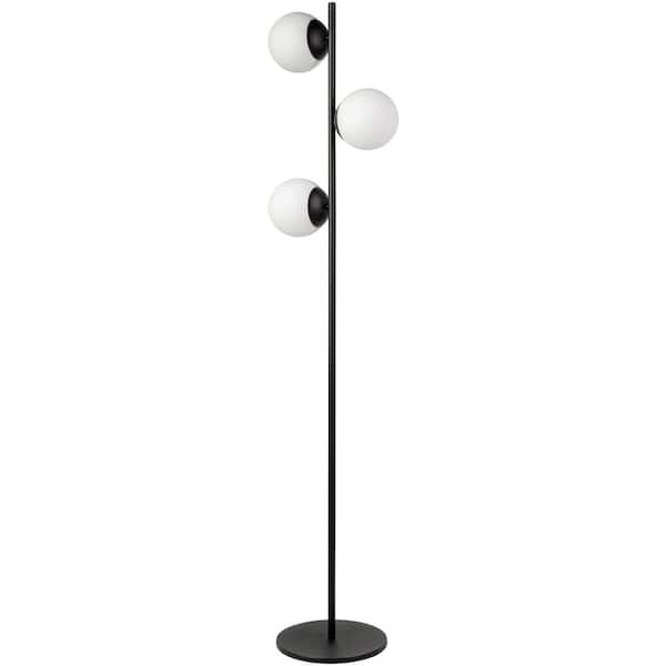 Livabliss Jacoby 63 in. H x 14 in. W x 14 in. D Black Indoor Standard ...