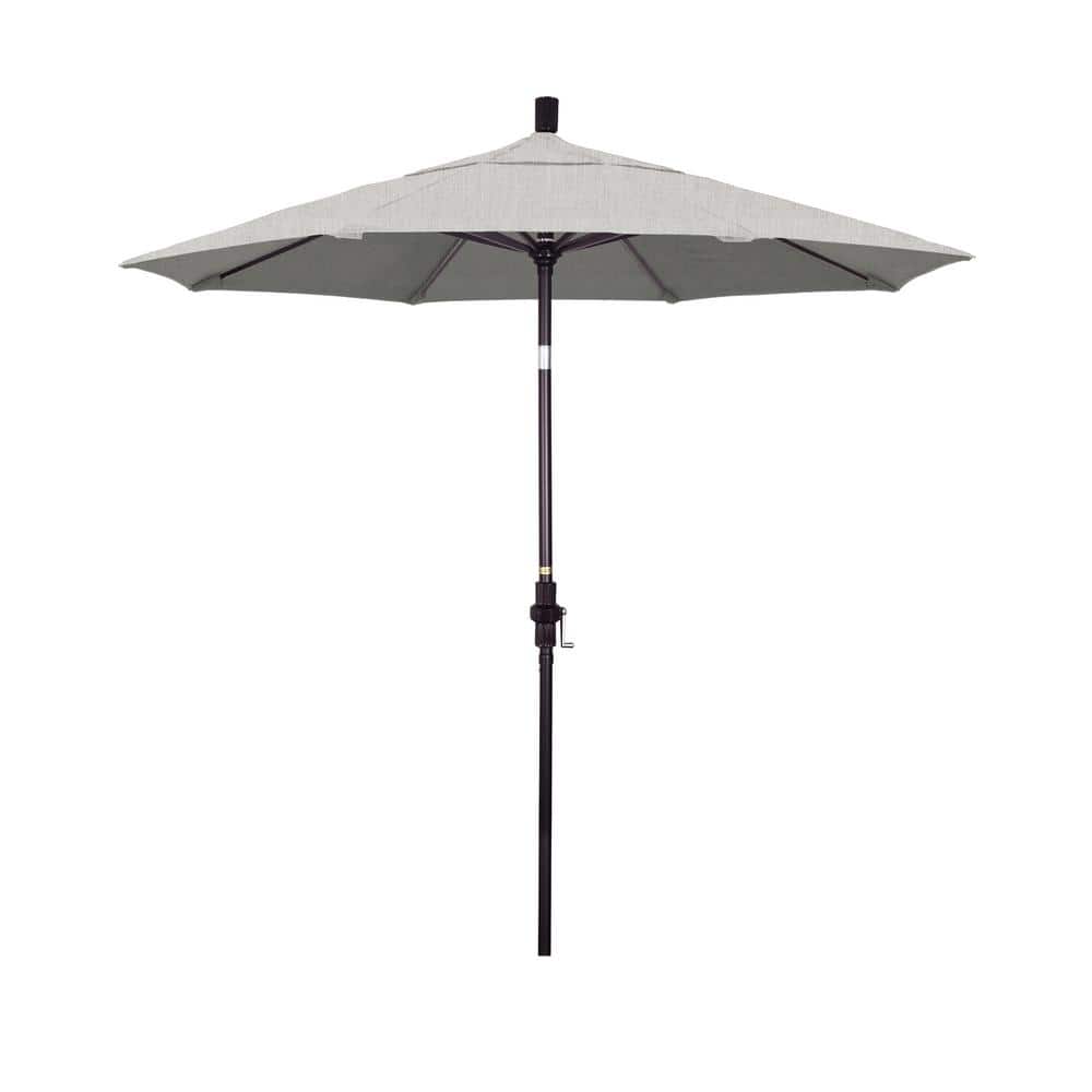7.5 ft. Bronze Aluminum Market Patio Umbrella Collar Tilt Crank Lift in Granite Sunbrella price history on PriceWatchPro