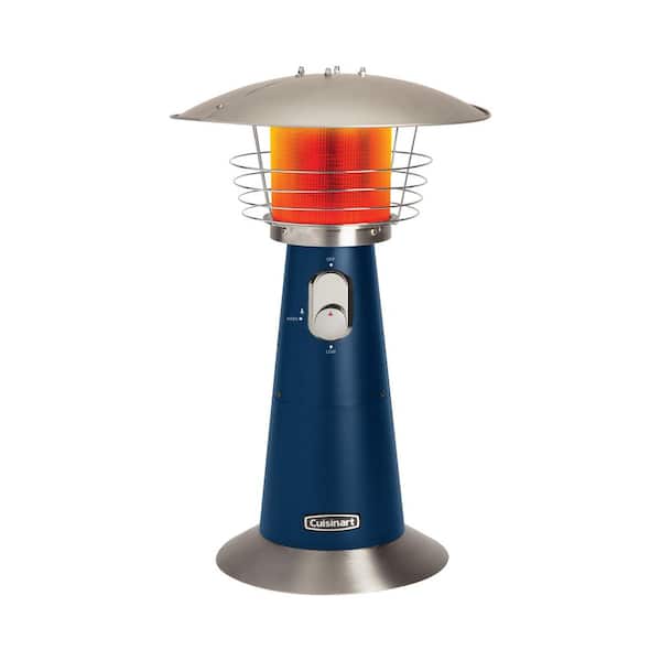 11,000-BTU Portable Propane Tabletop Patio Heater-Navy