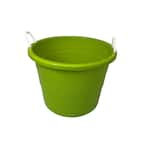 Homz 17-Gallon Indoor Outdoor Storage Bucket w/Rope Handles for Sports  Equipment, Party Cooler, Gardening, Toys and Laundry, Bold Lime Green (4  Pack)