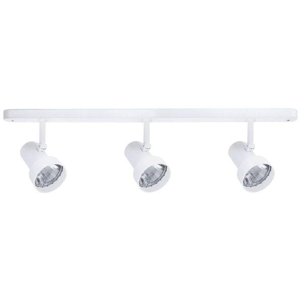 Juno Trac-Lites White Track Lighting Bar with 3 Fixtures