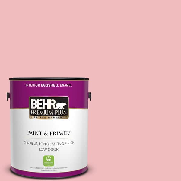 BEHR PREMIUM PLUS 1 gal. #P160-2 Blush Rush Eggshell Enamel Low Odor Interior Paint & Primer