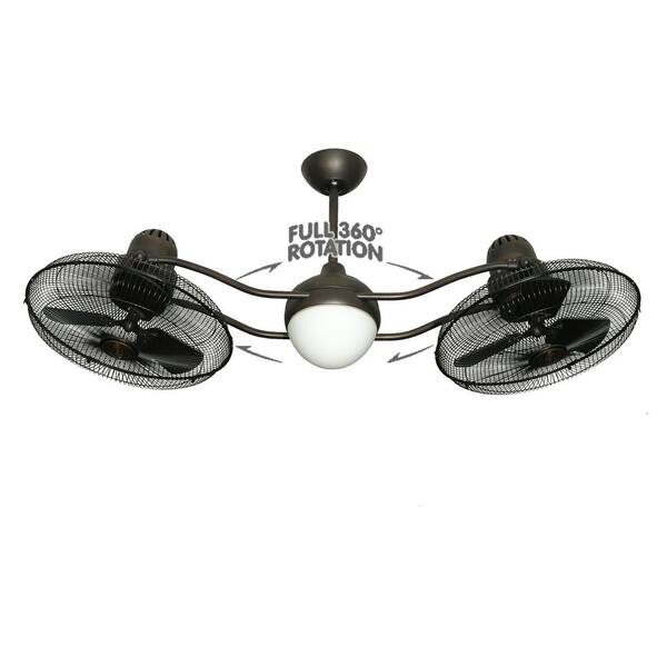 Oil Rubbed Bronze Ceiling Fan, Twin Ceiling Fans With Lights