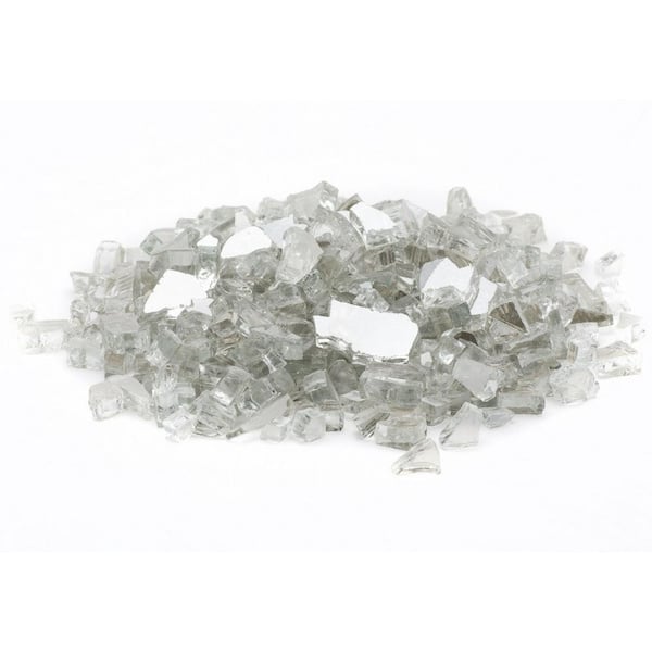 Margo Garden Products 1/4 in. 10 lb. Crystal Reflective Tempered Fire Glass