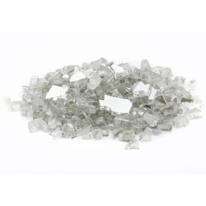 1/2 in. 10 lb. Medium Crystal Reflective Tempered Fire Glass