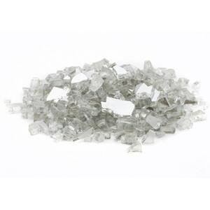 1/2 in. 25 lb. Medium Crystal Reflective Tempered Fire Glass