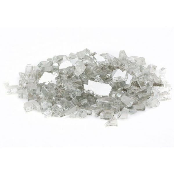 Margo Garden Products 1/2 in. 25 lb. Medium Crystal Reflective Tempered Fire Glass