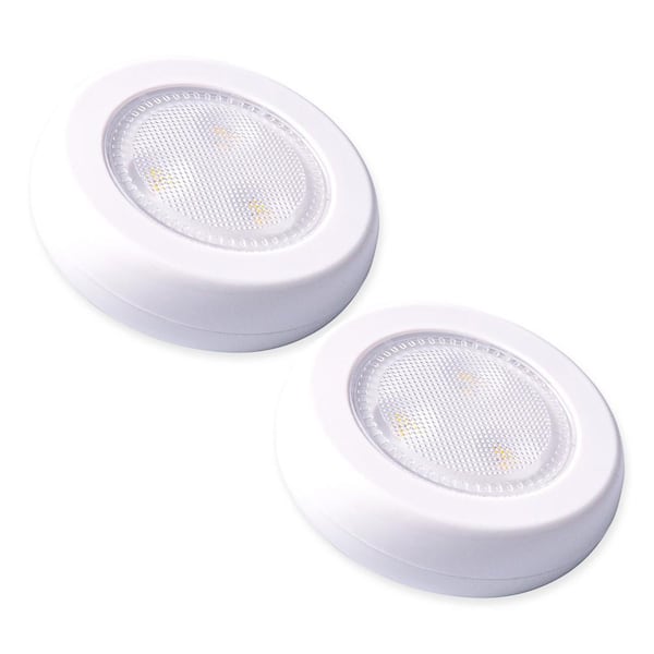 Westek Ultra-Thin LED White Puck Light (2-Pack)