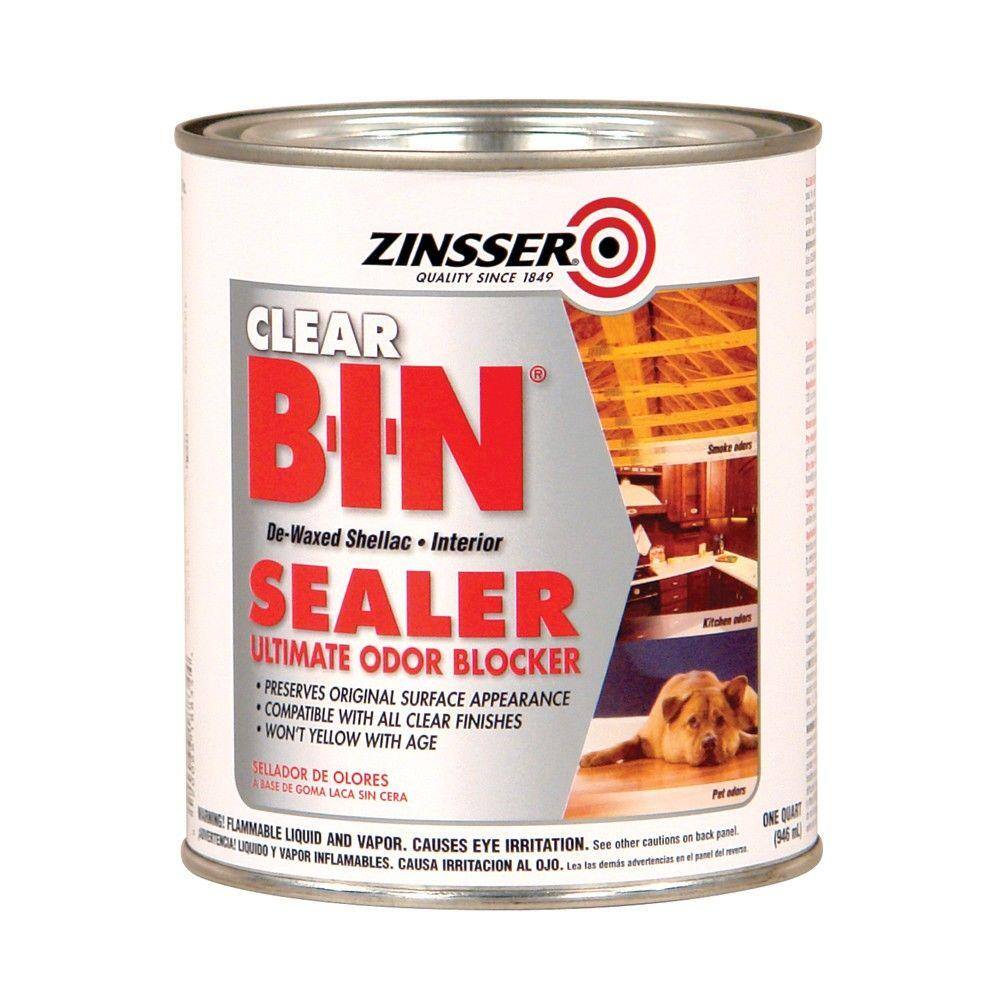 Zinsser 1qt. BIN ShellacBased Clear Interior Primer and Sealer