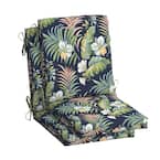 20 in.x 24 in. Outdoor High Back Dining Chair Cushion in Simone Tropical (2-Pack)