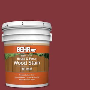 5 gal. #S-H-170 Red Brick Solid Color House and Fence Exterior Wood Stain
