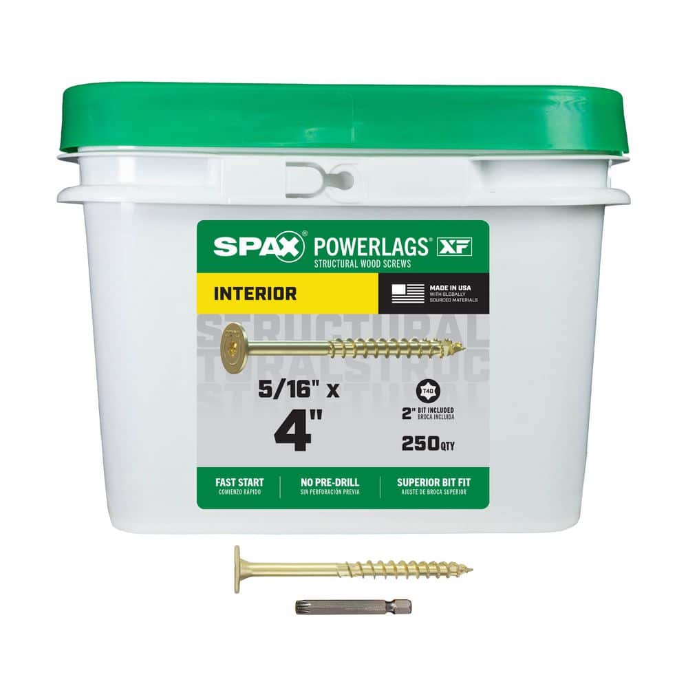 5/16 in. x 4 in. Powerlags XF Interior T40 T-Star Pancake Head Structural Wood Lag Screws (250 pcs) price history on PriceWatchPro
