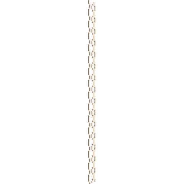 Ekena Millwork Wabash 94 in. H x 0.25 in. W Slatwall Panels in Birch 24-Pack