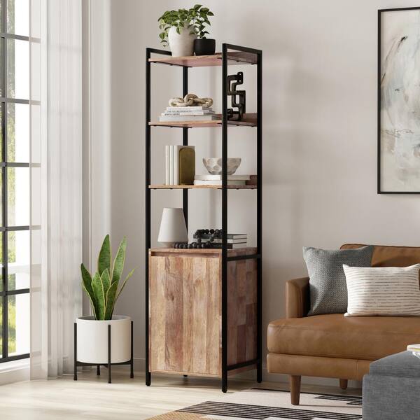 Industrial narrow bookshelf discount