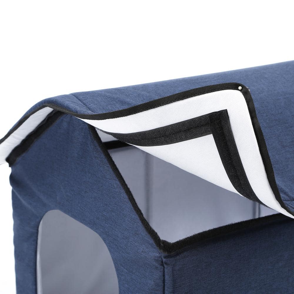 Small Navy Electronic Heating and Cooling Pet House