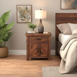 Dex 1-Drawer Nightstand in Walnut