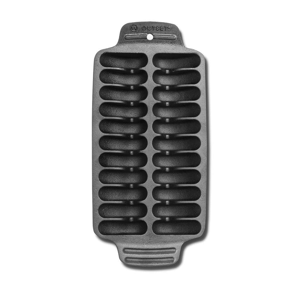 Black Cast Iron Shrimp Grill and Serving Pan