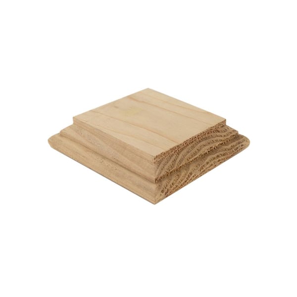 4 in. x 4 in. Hatteras Castine Cedar Wood - No Hole Post Cap