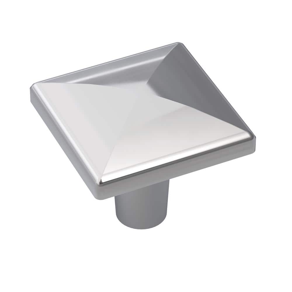 Extensity 1-1/8 in. (29mm) Classic Polished Chrome Square Cabinet Knob