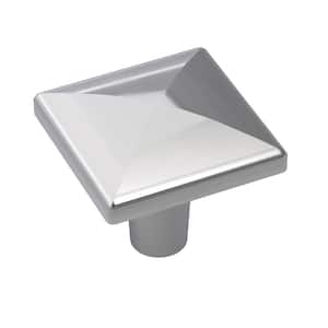 Extensity 1-1/8 in. L (29 mm) Polished Chrome Square Cabinet Knob