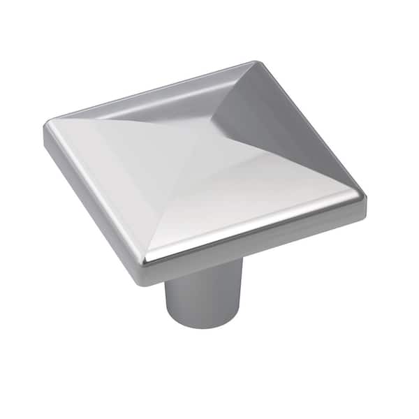 Extensity 1-1/8 in. (29mm) Classic Polished Chrome Square Cabinet Knob