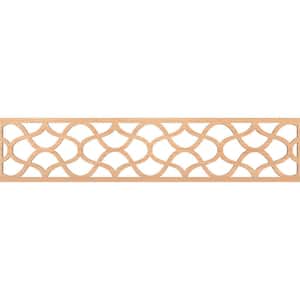 Resort Fretwork 0.25 in. D x 46.75 in. W x 10 in. L Hickory Wood Panel Moulding