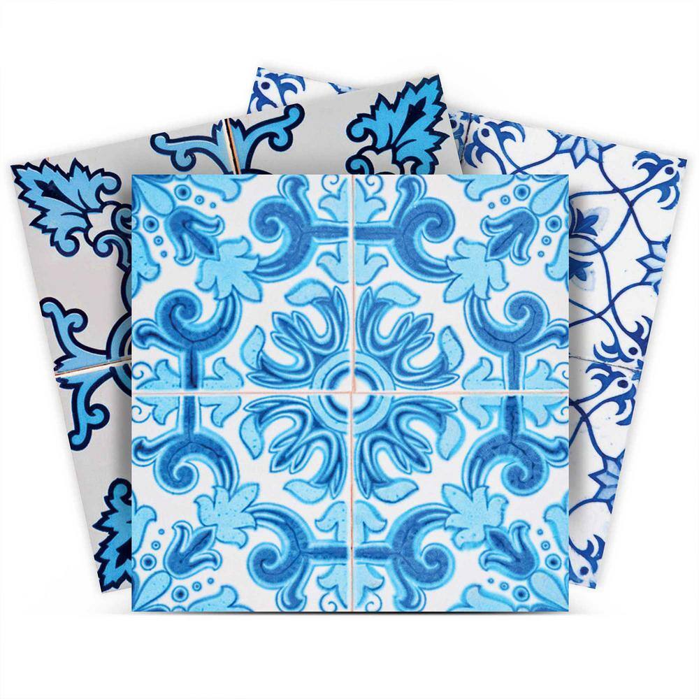 Blue, White and Black C4 12 in. x 12 in. Vinyl Peel and Stick Tile (24 Tiles, 24 sq. ft./Pack) price history on PriceWatchPro