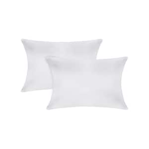 A1HC Hypoallergenic Down Alternative Filled 12 in. x 20 in. Throw Pillow Insert (Set of 2)