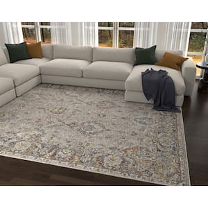 Ivy Ivory 10 ft. x 14 ft. Eclectic Boho Area Rug