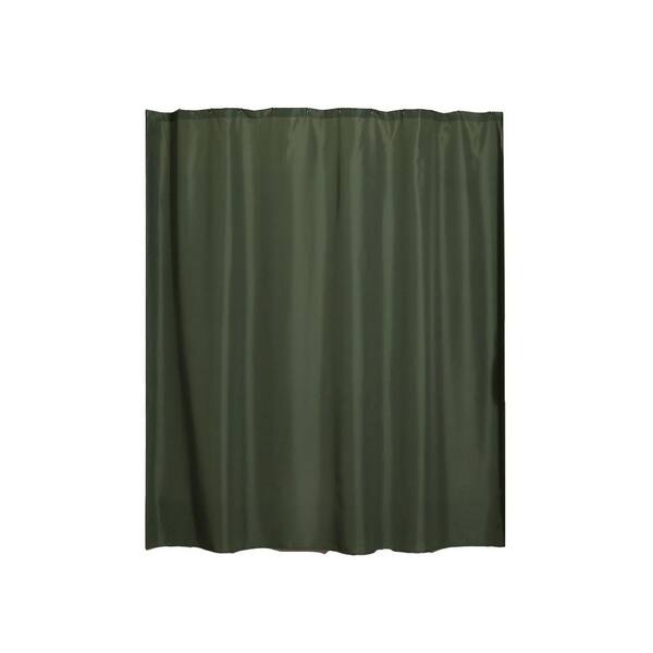 Aulaea Infinity Collection 72 in. Shower Curtain Liner in Emerald