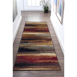 Festival Abstract Multi-Color 3 ft. x 10 ft. Indoor Runner Rug