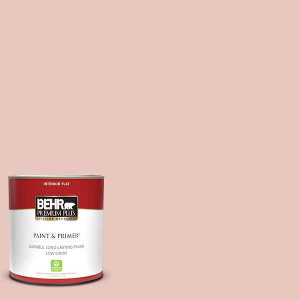 BEHR PREMIUM PLUS 1 qt. #PPU5-11 Delicate Lace Flat Low Odor Interior Paint  & Primer 105004 - The Home Depot