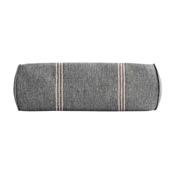 SORRA HOME Sunbrella Lengthen Stone Rectangle Outdoor Bolster Pillow ...