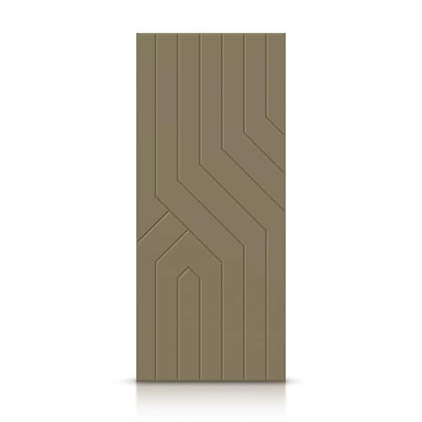 CALHOME 24 in. x 80 in. Hollow Core Olive Green Painted Composite MDF Interior Door Slab