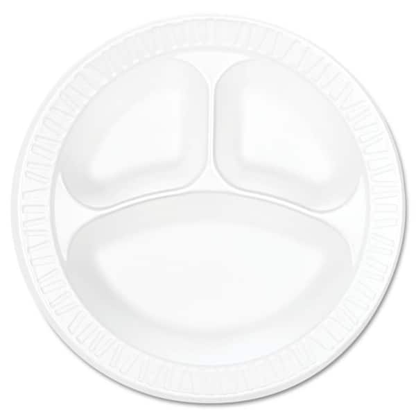 Dart CL10P 10 Clear Dome Lid for Foam Plates - 500/Case