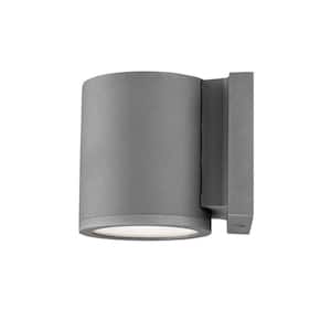 Tube 1-Light Graphite ENERGY STAR LED Indoor or Outdoor Wall Cylinder Light