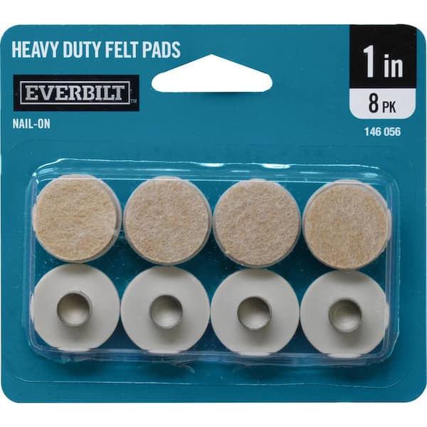 Everbilt 1 In Nail On Glides With Heavy Duty Felt Pads 8 Per Pack 49934 The Home Depot