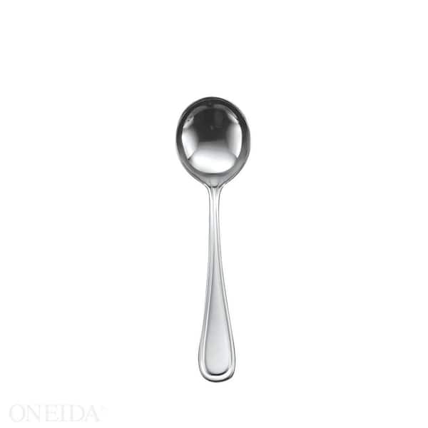 Round Soup Spoons NEW SET OF TWELVE Oneida Stainless ACCENT Bouillon 