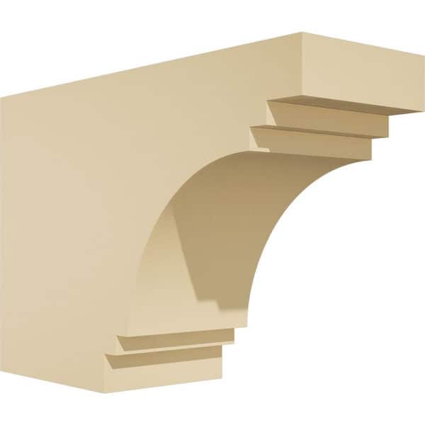Ekena Millwork Standard Pescadero 4 in. W x 8 in. H x 12 in. D Polyurethane Rafter Tail Outlooker